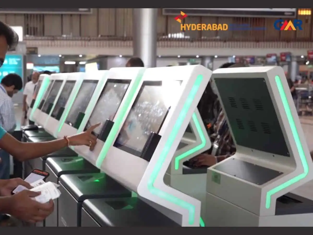 Hyderabad Airport self check in