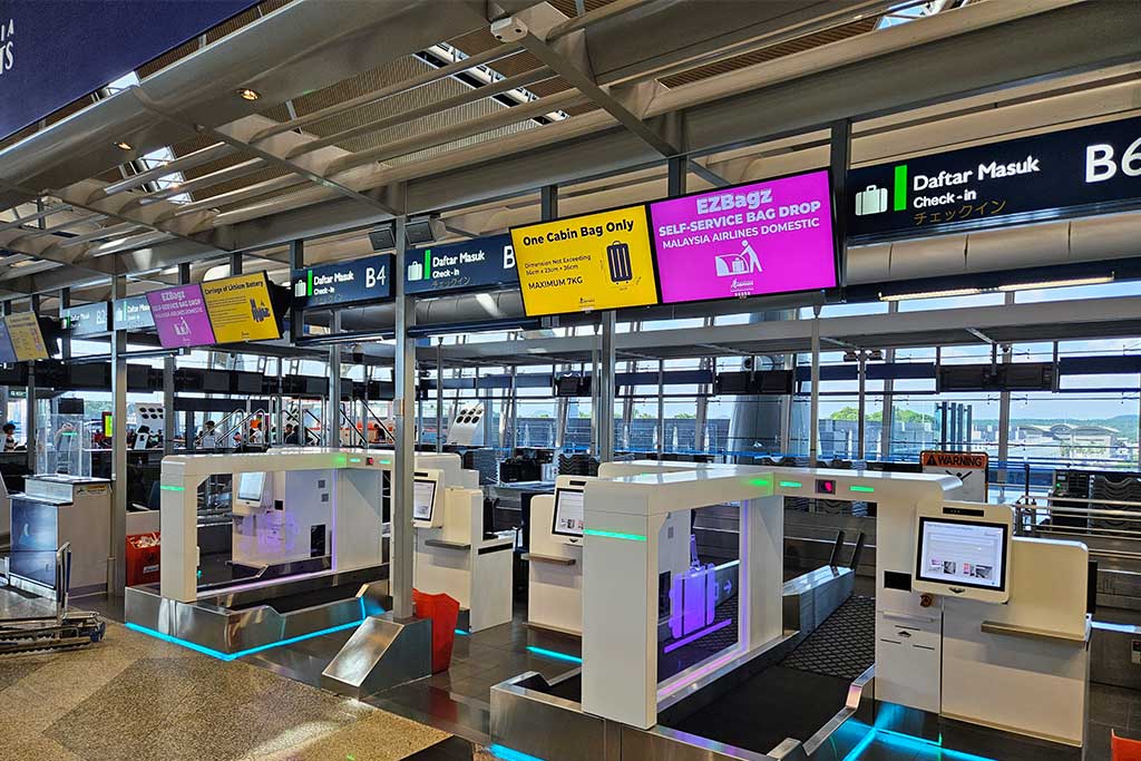 Self check-in Kuala Lumpur Airport